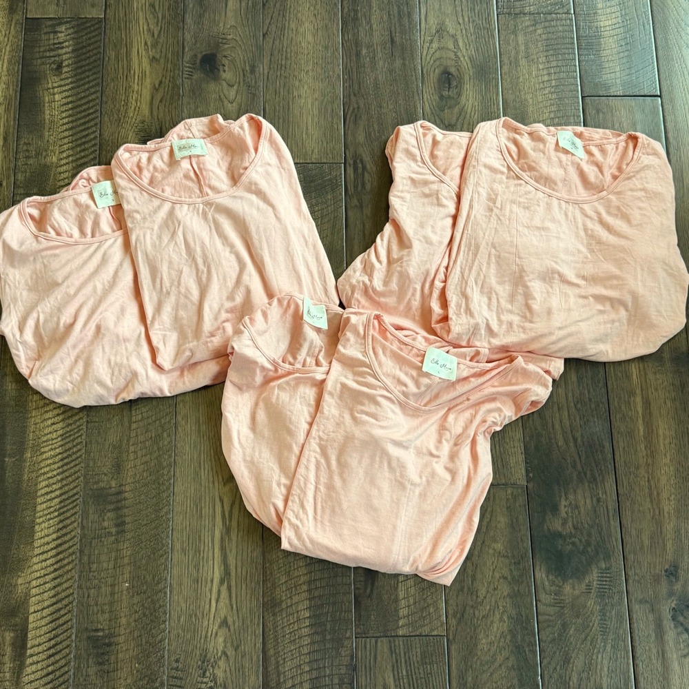 Ella Mara NWOT reseller bundle of 6 long sleeve peach Top 2 S, 2 M and 2 L